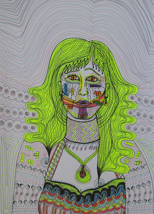 Tetris Woman with Yellow Hair edit 2