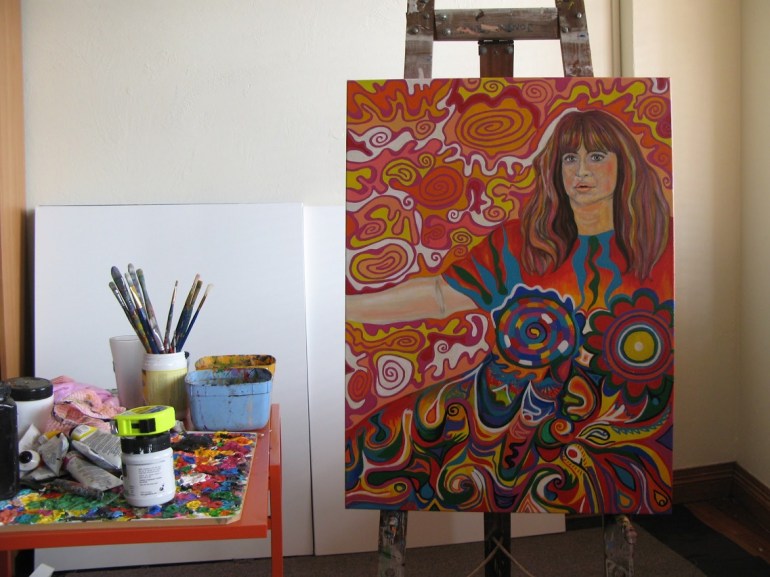 self-portrait-on-easel-joanne-pedro